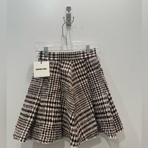 Shushu/tong Plaid Mini Skirt